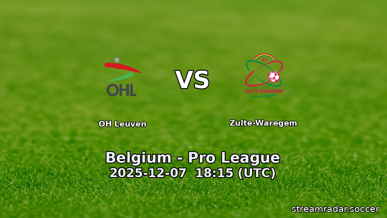 OH Leuven vs Zulte-Waregem