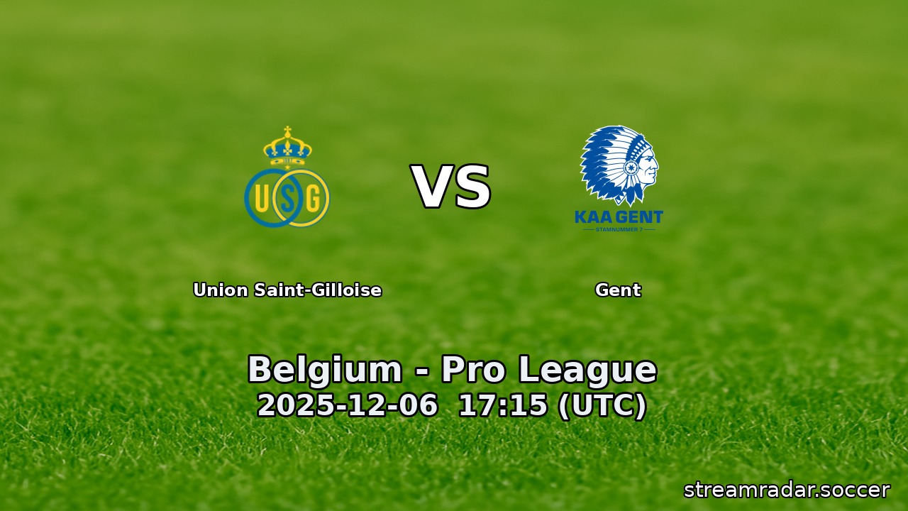Union Saint-Gilloise vs Gent