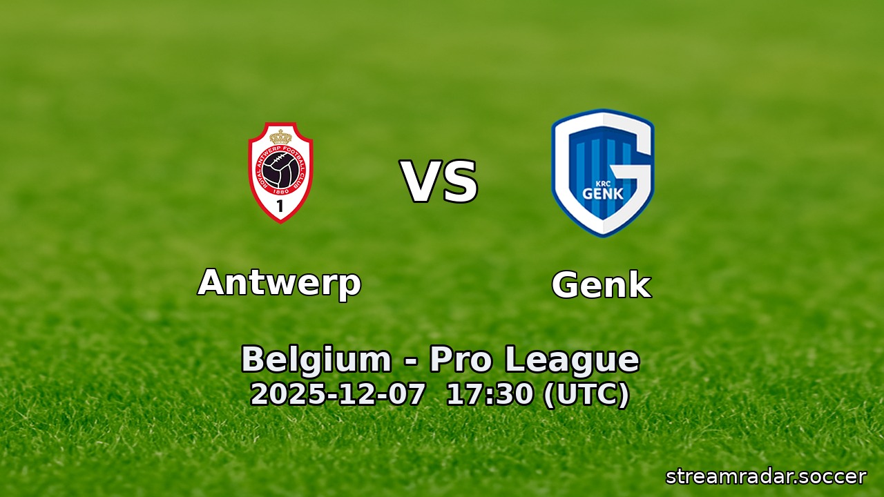 Antwerp vs Genk