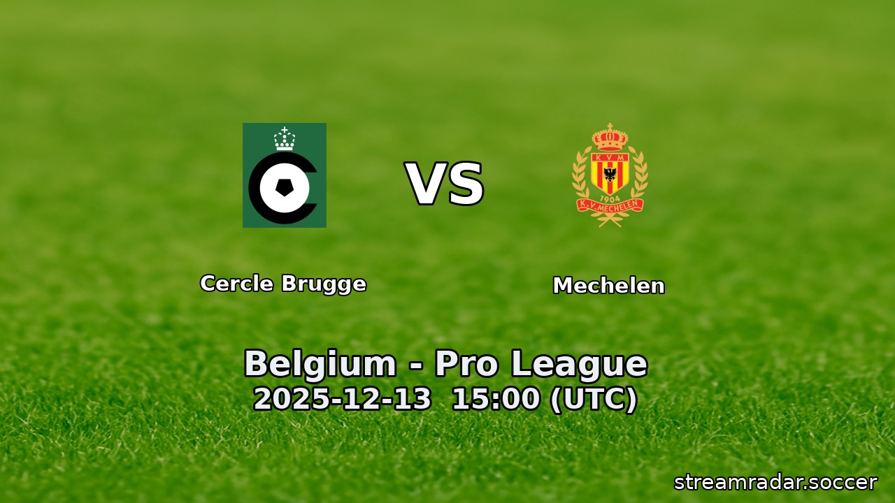 Cercle Brugge vs Mechelen