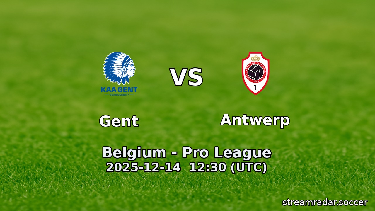 Gent vs Antwerp