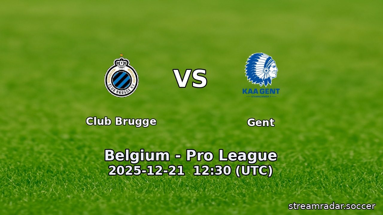 Club Brugge vs Gent