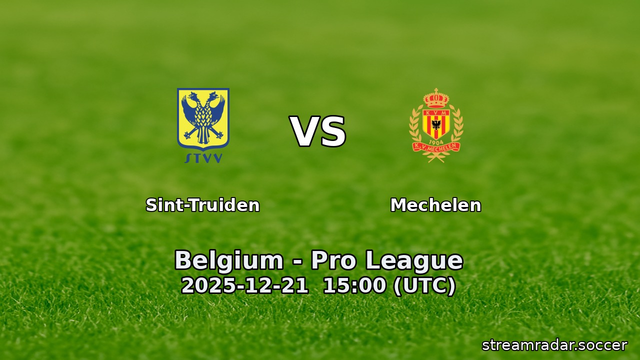 Sint-Truiden vs Mechelen
