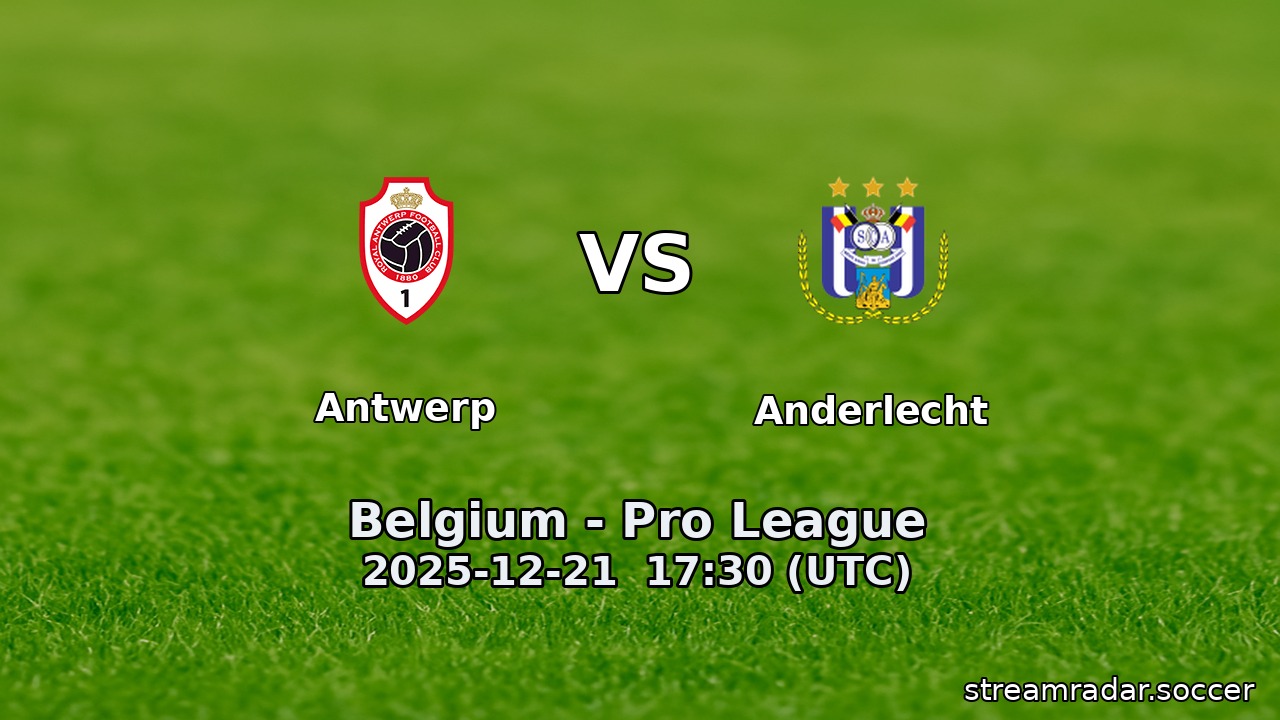 Antwerp vs Anderlecht