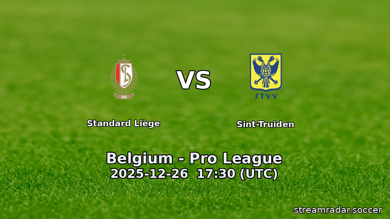 Standard Liège vs Sint-Truiden