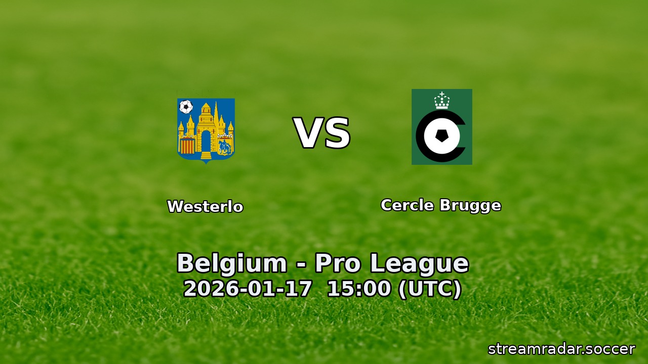 Westerlo vs Cercle Brugge