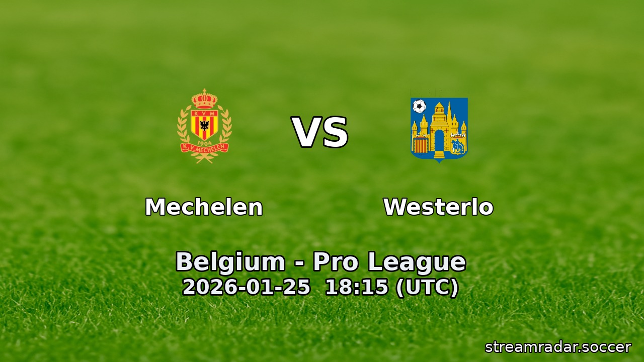 Mechelen vs Westerlo
