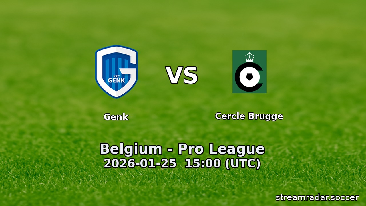 Genk vs Cercle Brugge