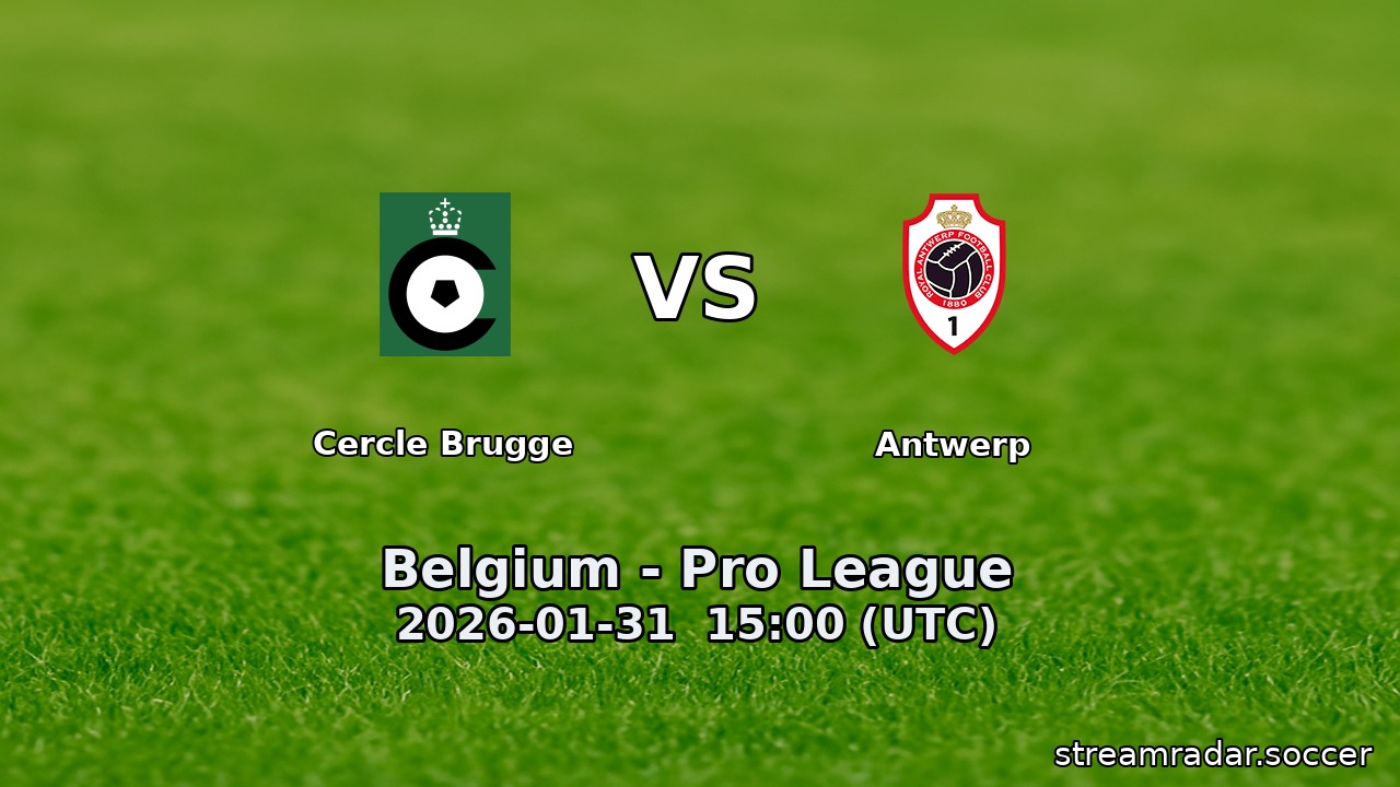 Cercle Brugge vs Antwerp
