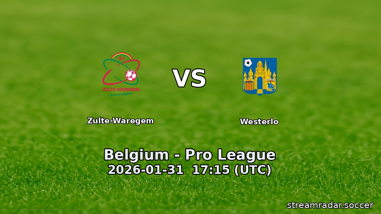 Zulte-Waregem vs Westerlo