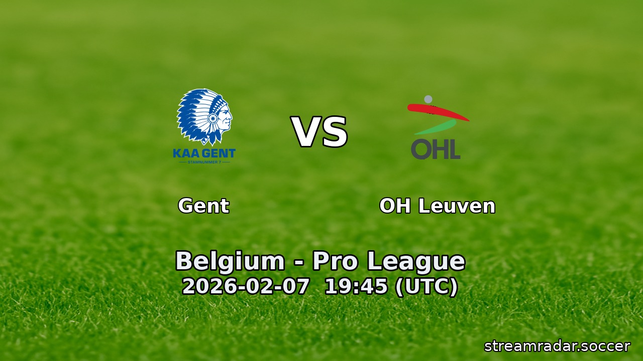 Gent vs OH Leuven
