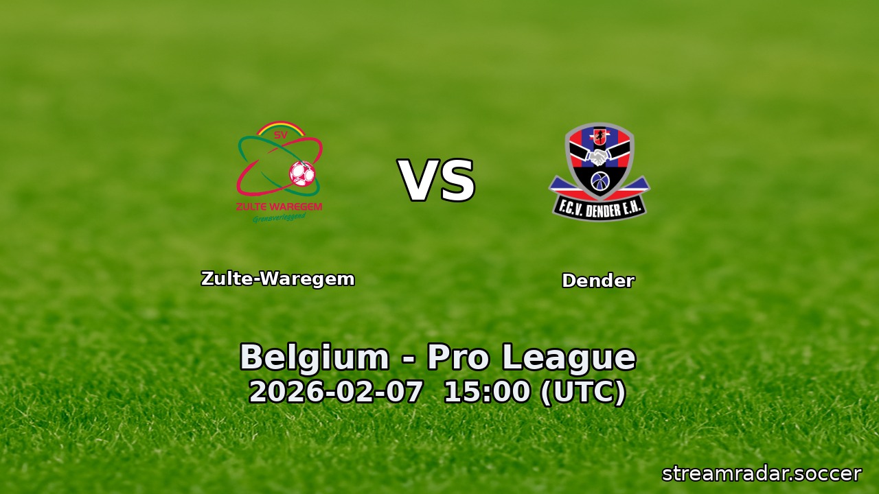 Zulte-Waregem vs Dender
