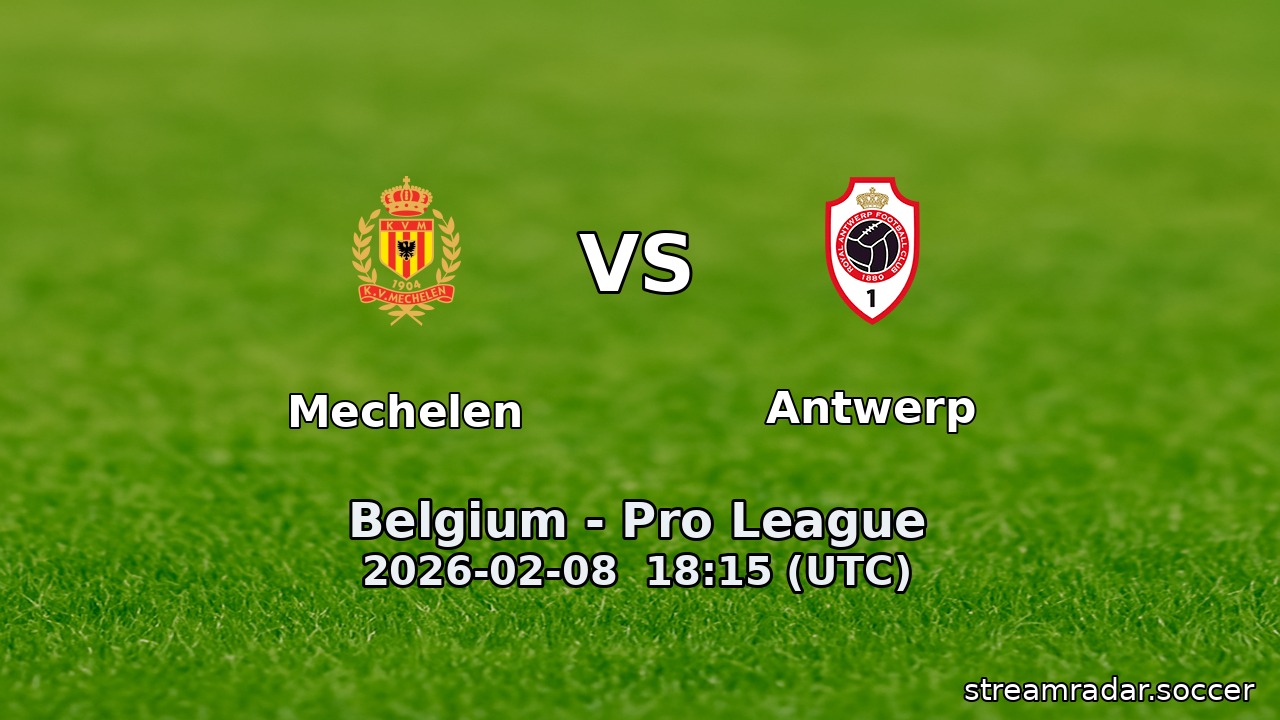 Mechelen vs Antwerp