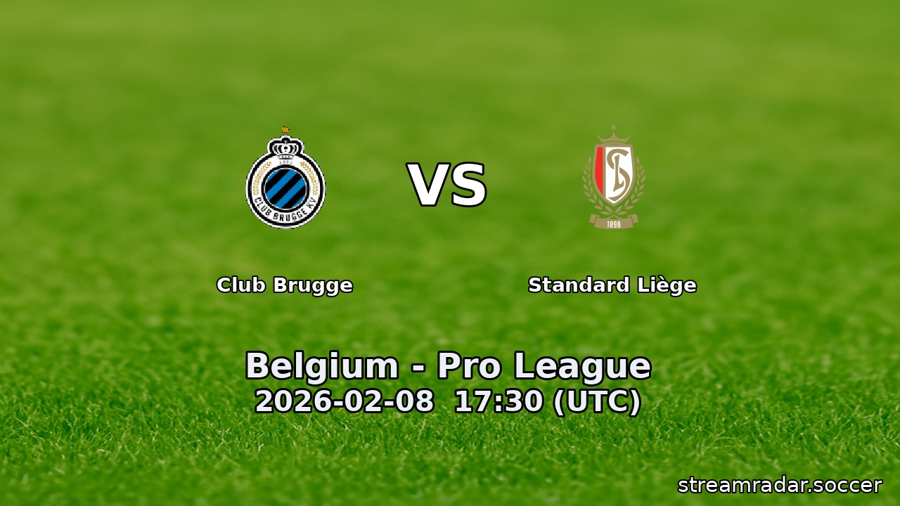Club Brugge vs Standard Liège