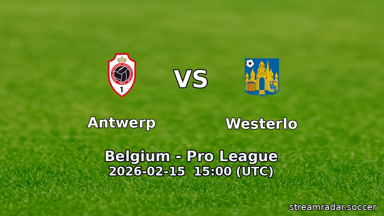 Antwerp vs Westerlo