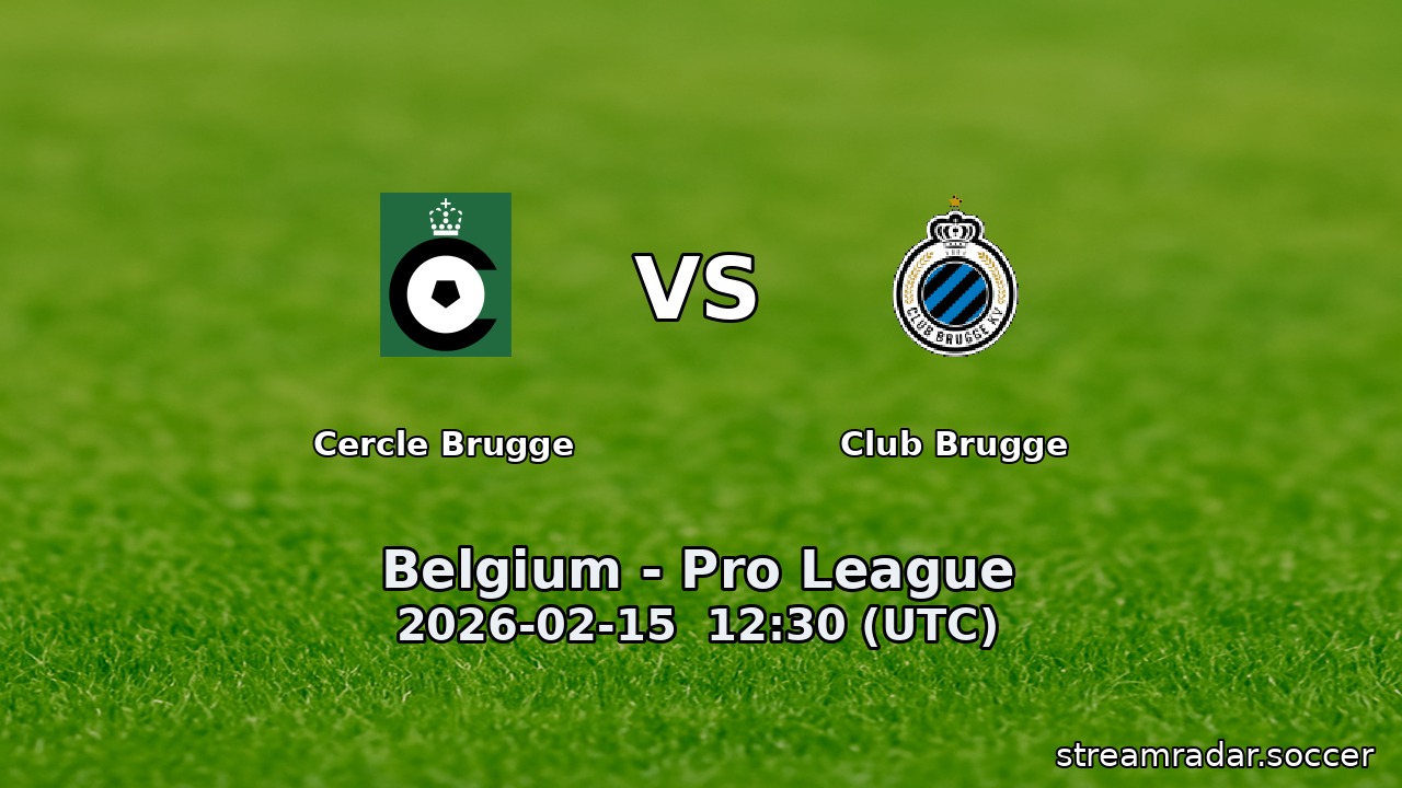 Cercle Brugge vs Club Brugge