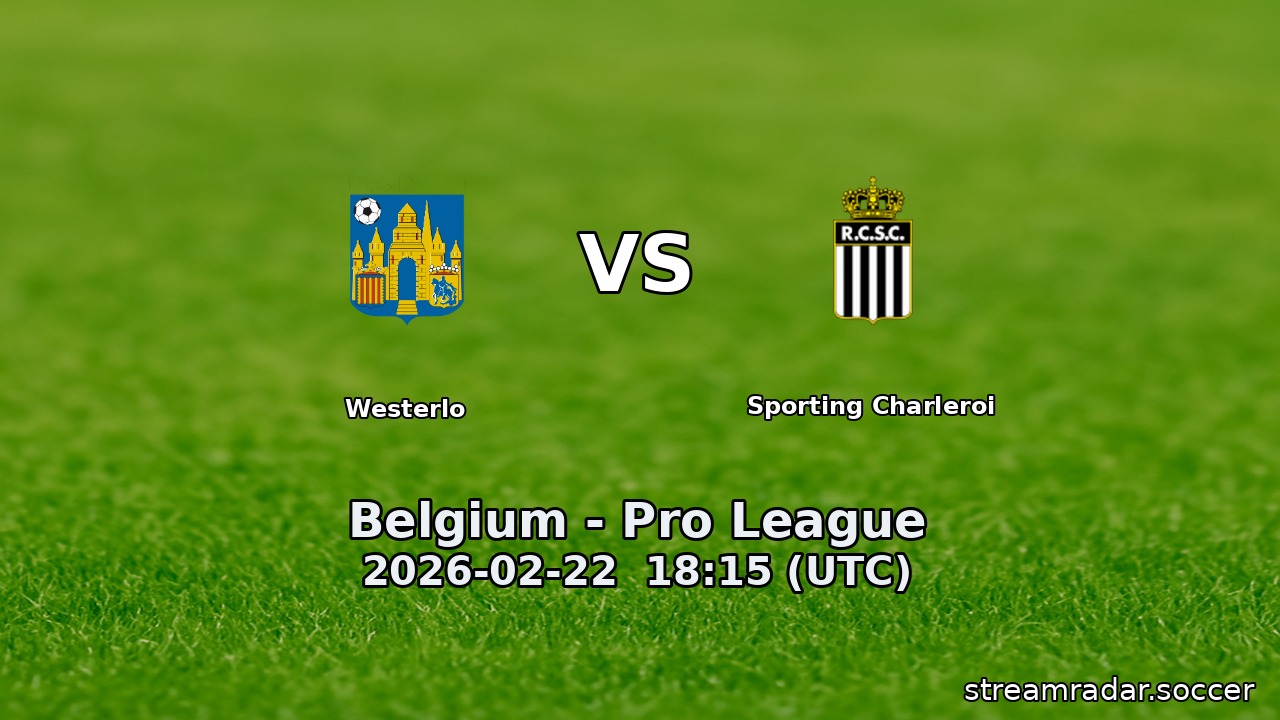 Westerlo vs Sporting Charleroi