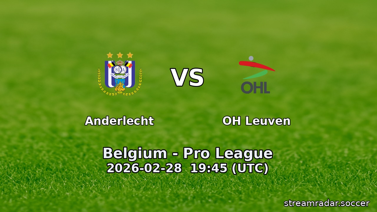 Anderlecht vs OH Leuven