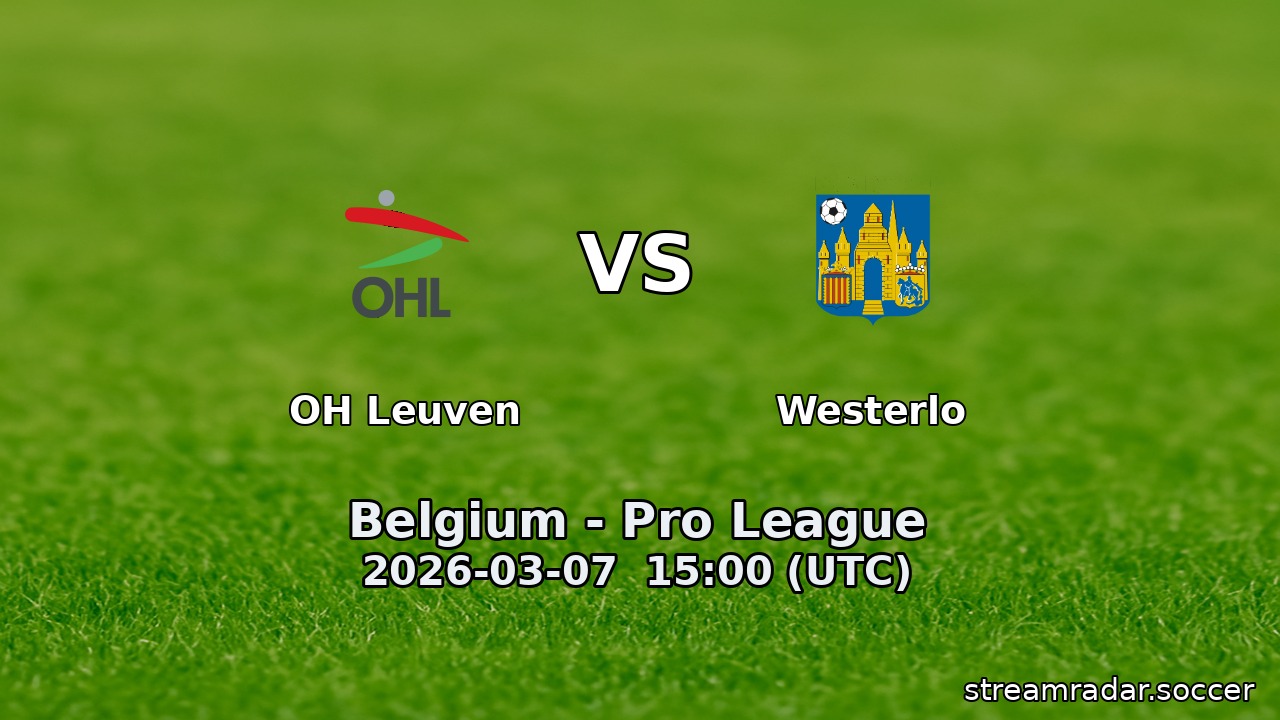 OH Leuven vs Westerlo
