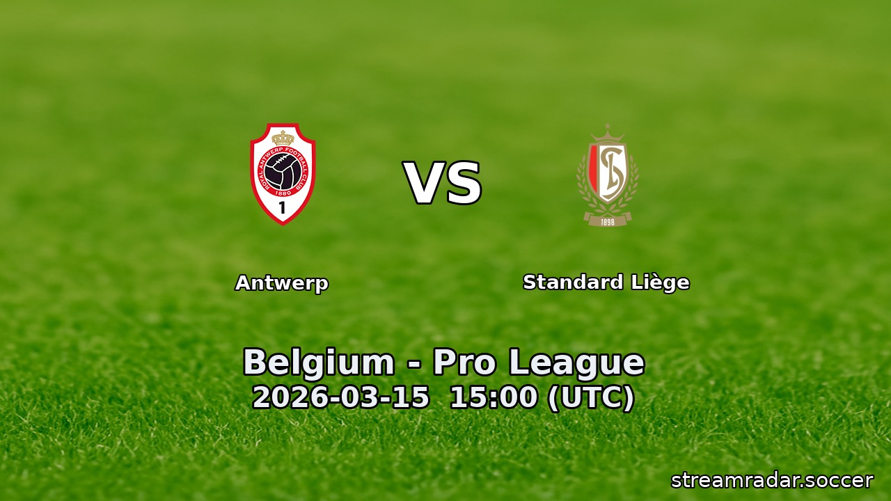 Antwerp vs Standard Liège