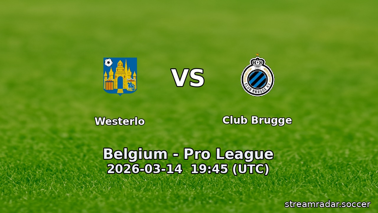 Westerlo vs Club Brugge