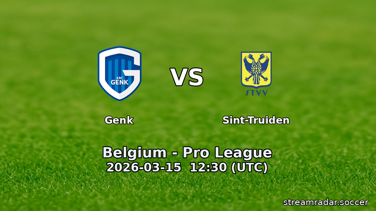 Genk vs Sint-Truiden