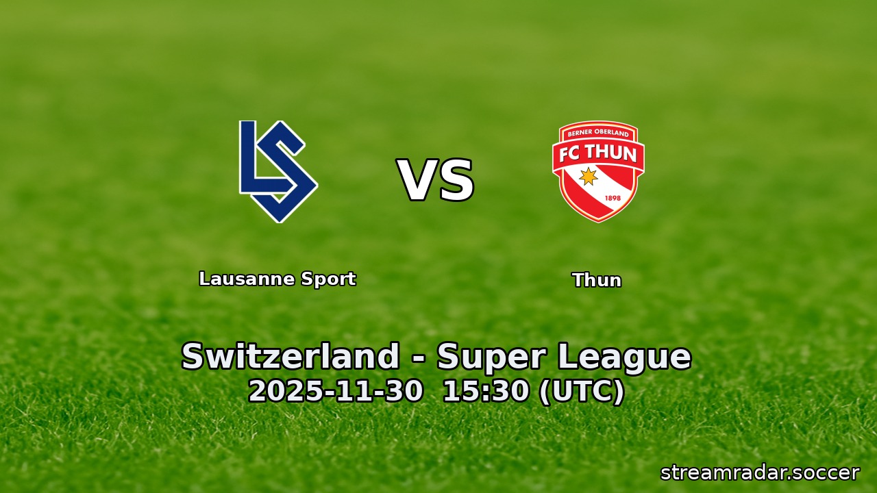 Lausanne Sport vs Thun