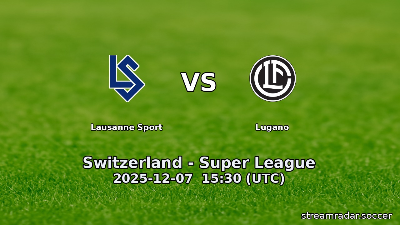Lausanne Sport vs Lugano