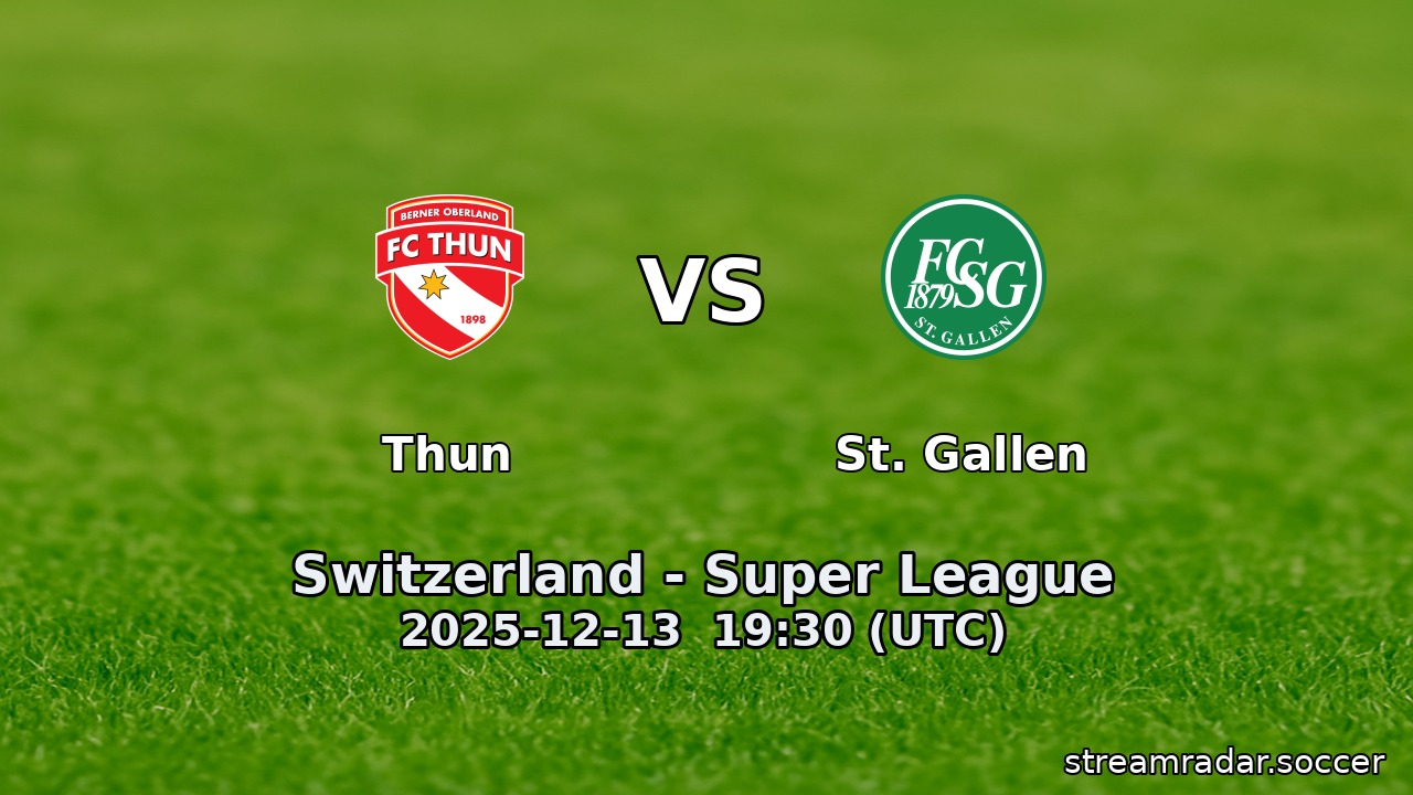 Thun vs St. Gallen