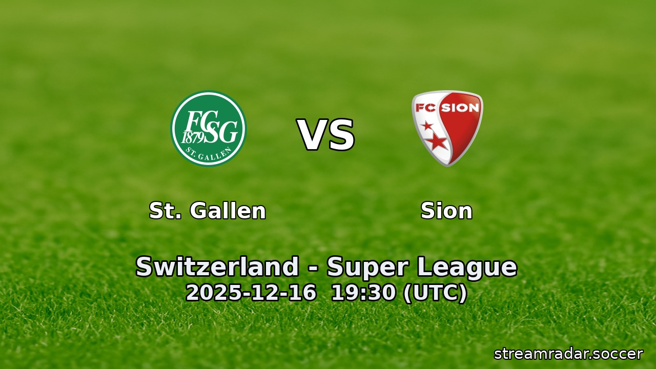 St. Gallen vs Sion