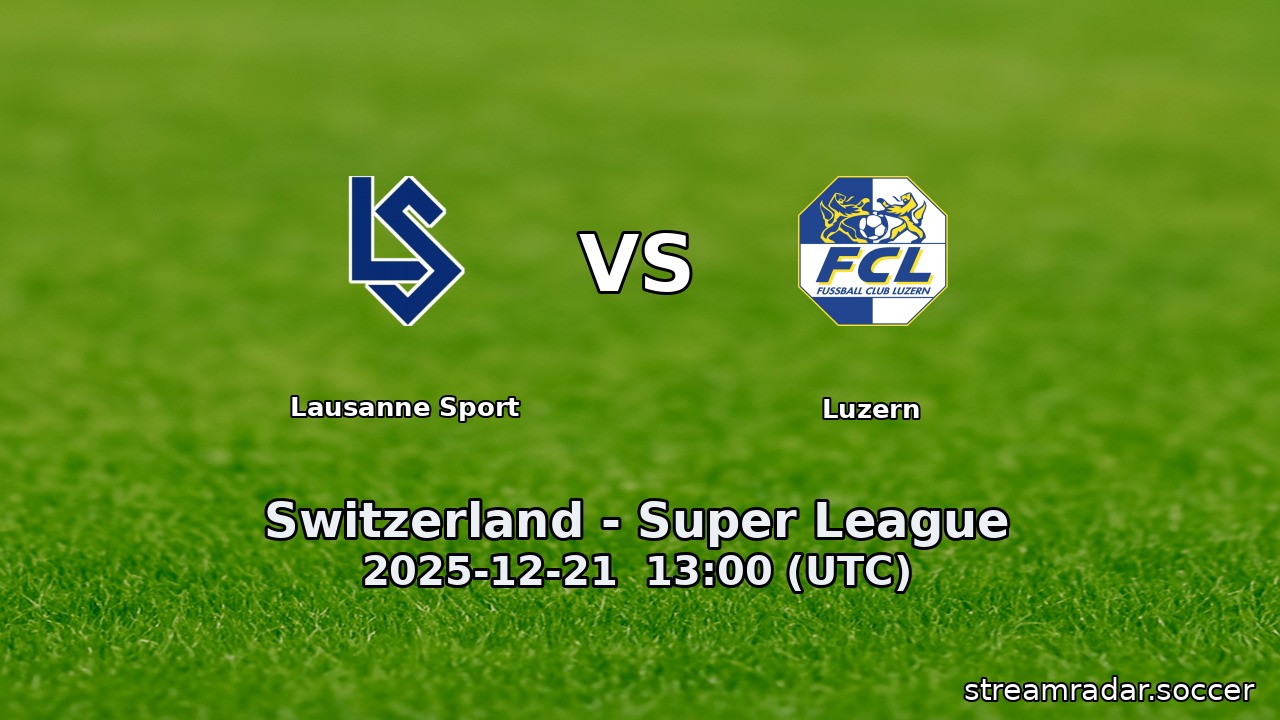 Lausanne Sport vs Luzern