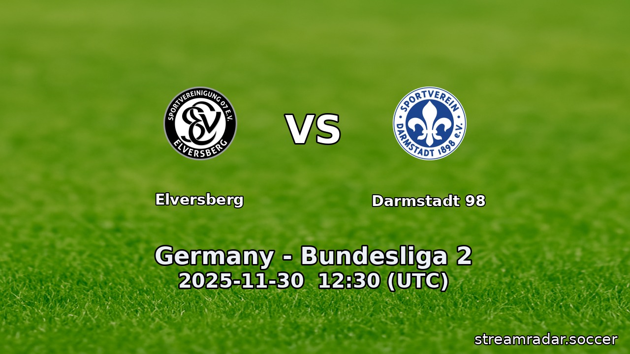 Elversberg vs Darmstadt 98