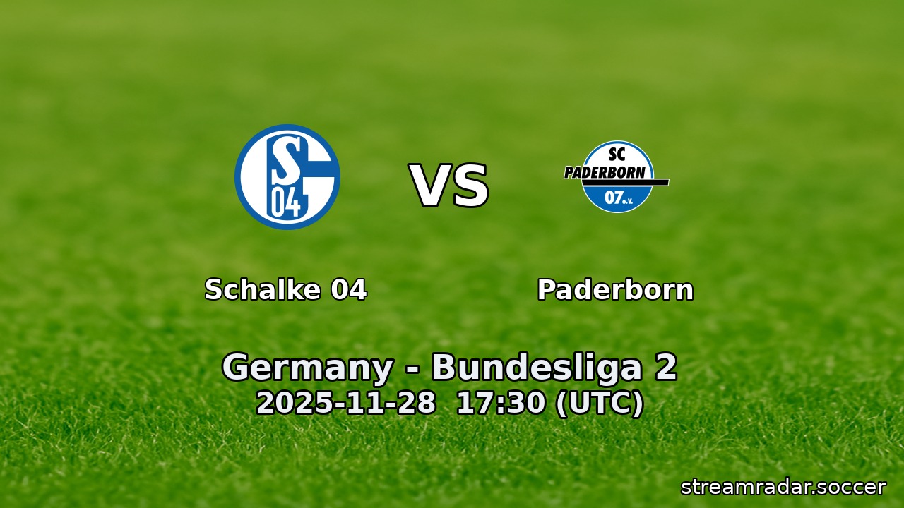 Schalke 04 vs Paderborn