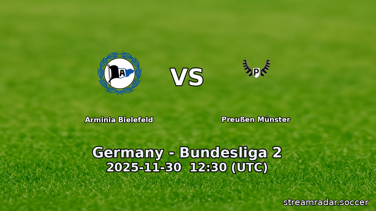 Arminia Bielefeld vs Preußen Münster
