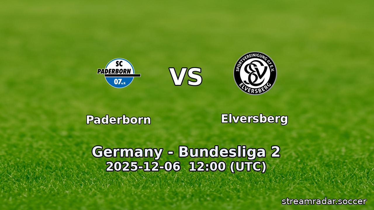 Paderborn vs Elversberg