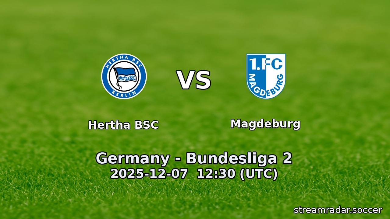 Hertha BSC vs Magdeburg