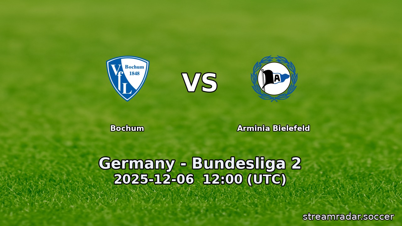 Bochum vs Arminia Bielefeld