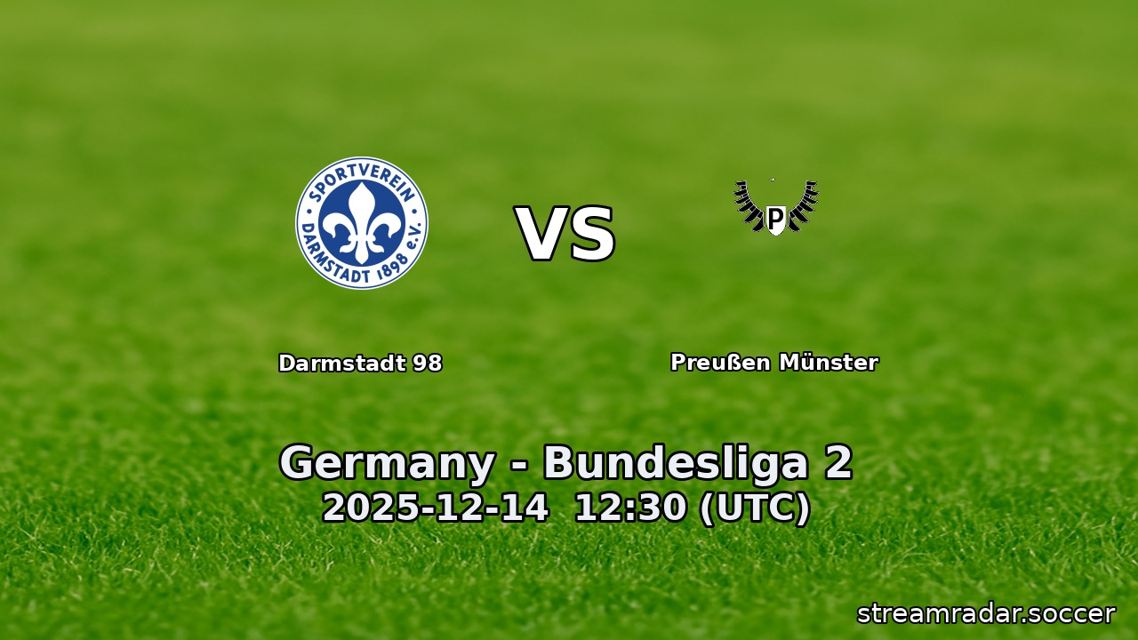 Darmstadt 98 vs Preußen Münster