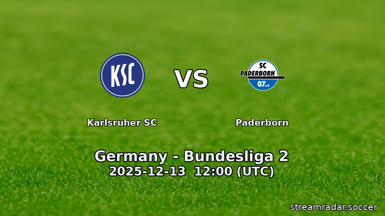 Karlsruher SC vs Paderborn