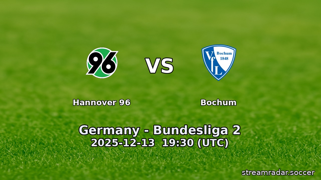 Hannover 96 vs Bochum