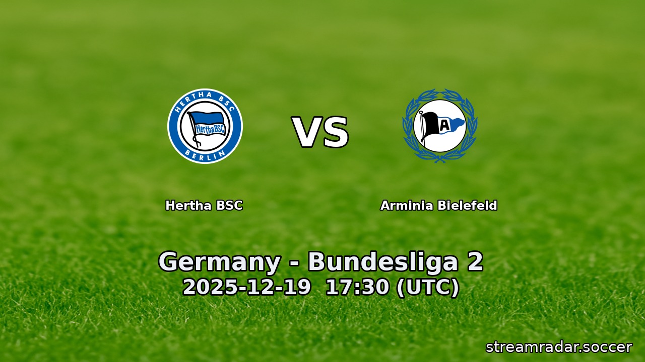 Hertha BSC vs Arminia Bielefeld