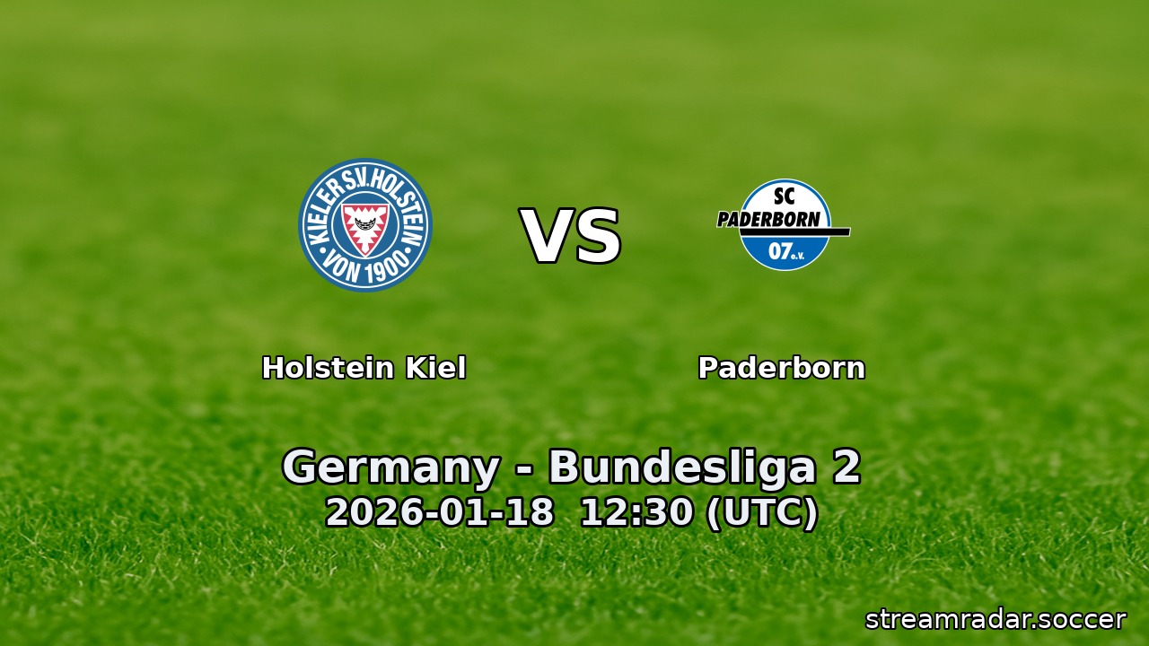 Holstein Kiel vs Paderborn