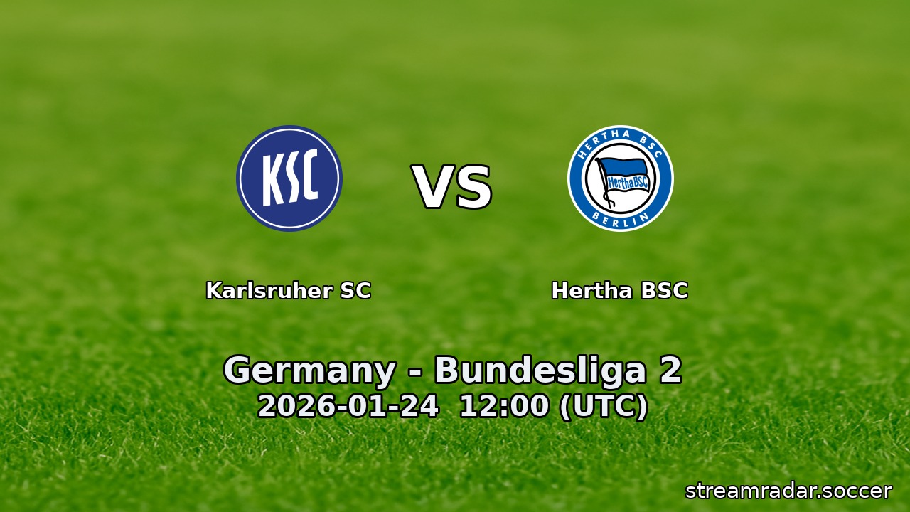 Karlsruher SC vs Hertha BSC