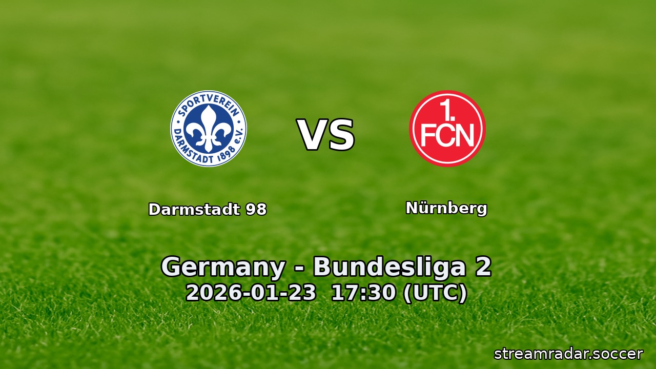 Darmstadt 98 vs Nürnberg
