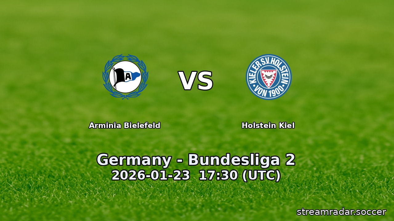 Arminia Bielefeld vs Holstein Kiel
