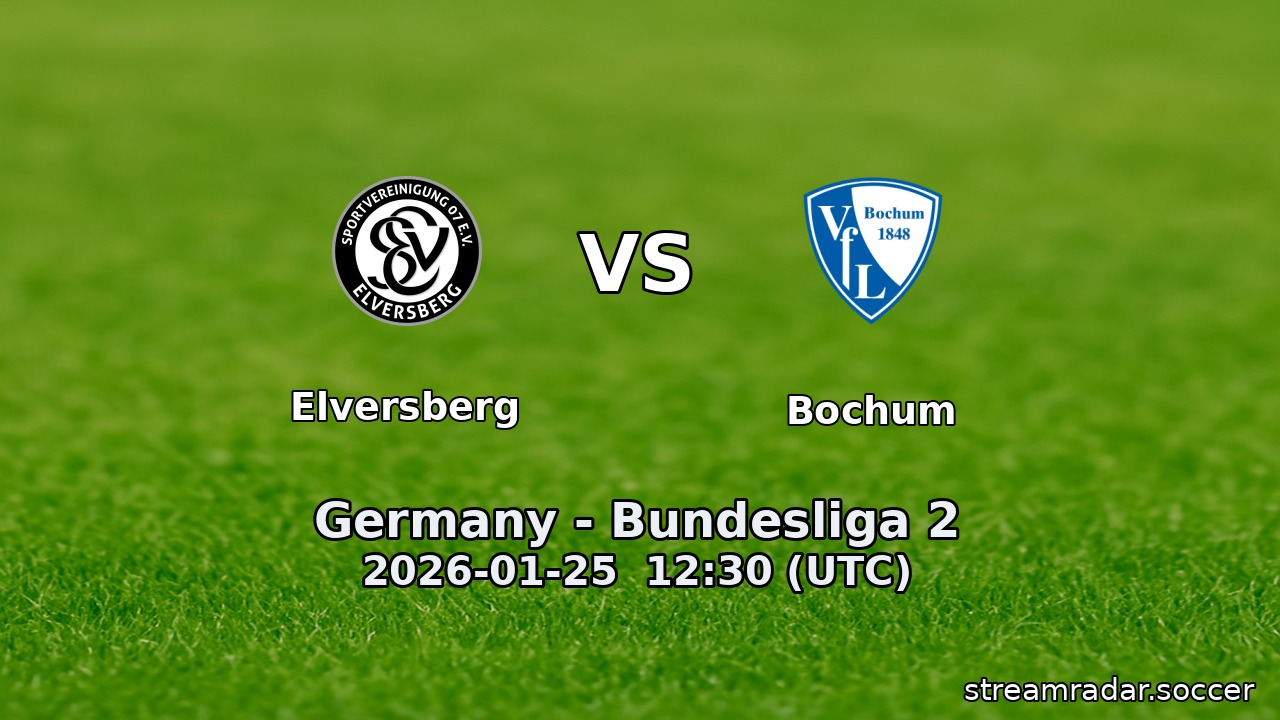 Elversberg vs Bochum