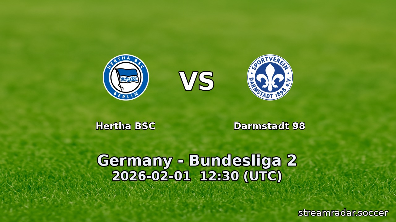 Hertha BSC vs Darmstadt 98