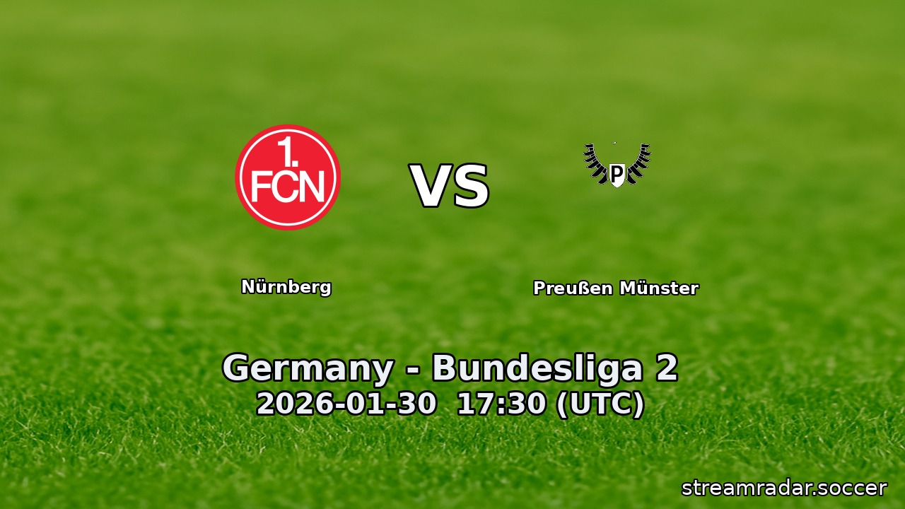 Nürnberg vs Preußen Münster