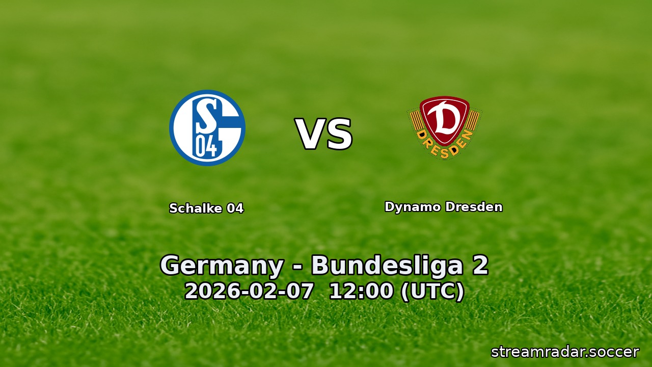 Schalke 04 vs Dynamo Dresden