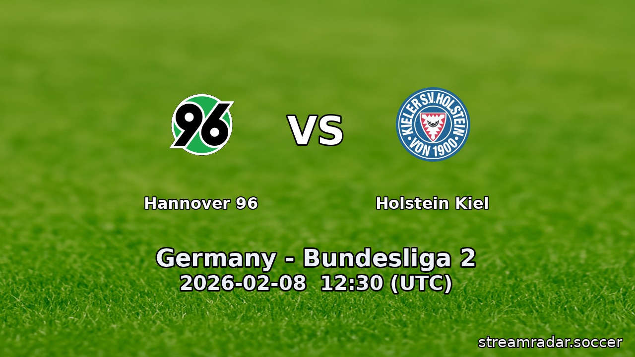 Hannover 96 vs Holstein Kiel